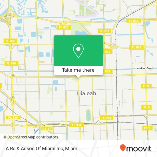 Mapa de A Rc & Assoc Of Miami Inc