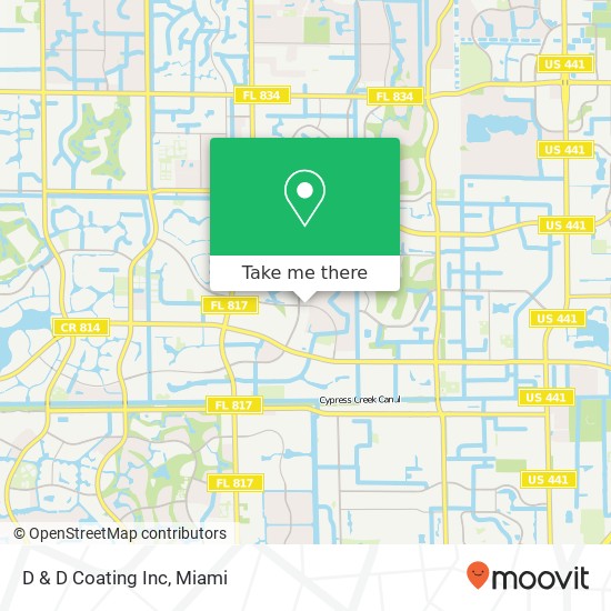 D & D Coating Inc map