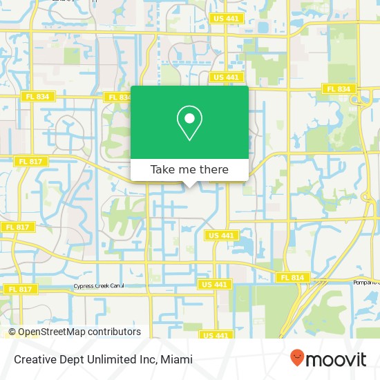 Creative Dept Unlimited Inc map