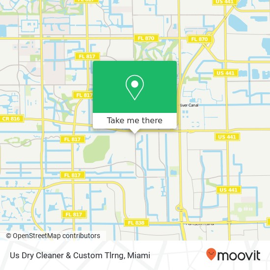 Mapa de Us Dry Cleaner & Custom Tlrng
