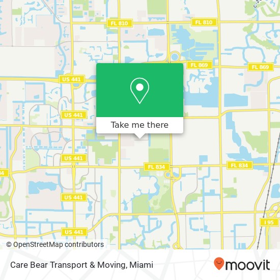 Care Bear Transport & Moving map