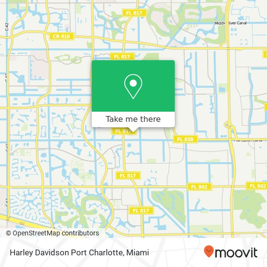 Harley Davidson Port Charlotte map