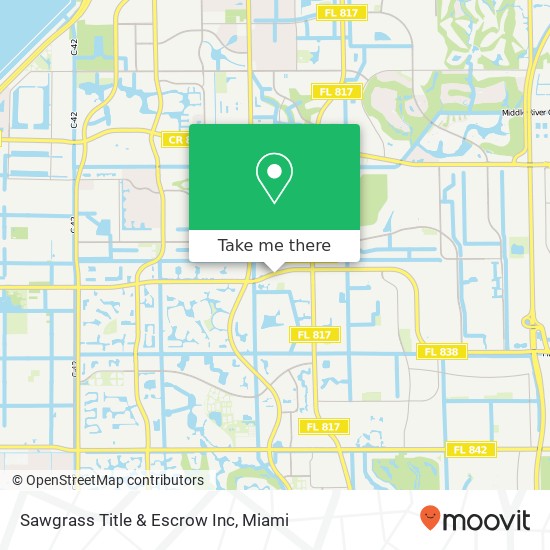 Mapa de Sawgrass Title & Escrow Inc