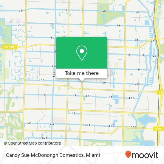 Mapa de Candy Sue McDonongh Domestics