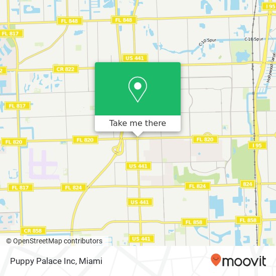 Mapa de Puppy Palace Inc