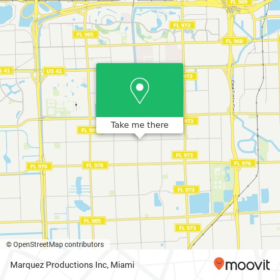 Marquez Productions Inc map