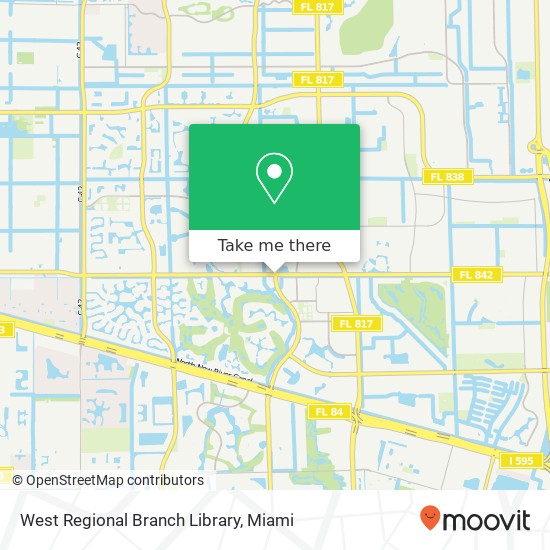 West Regional Branch Library map