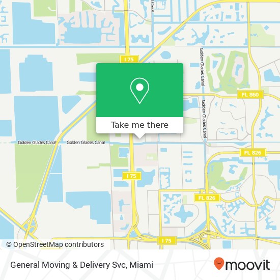 Mapa de General Moving & Delivery Svc