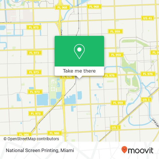 National Screen Printing map