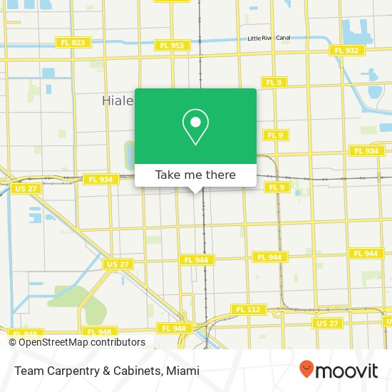 Team Carpentry & Cabinets map