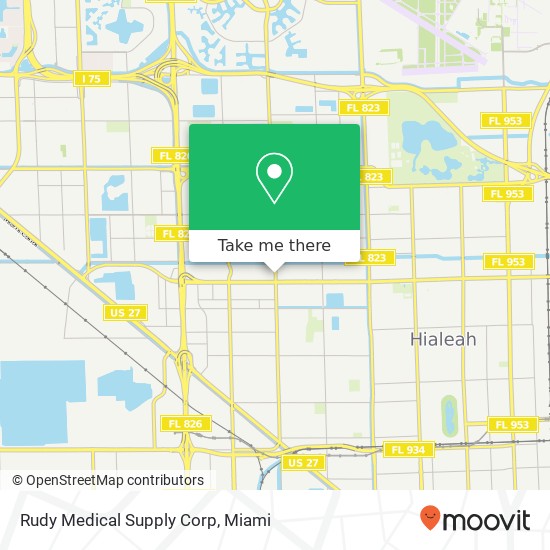 Rudy Medical Supply Corp map