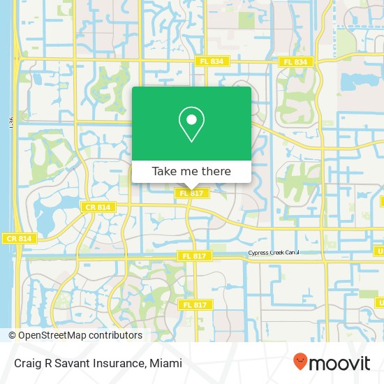 Craig R Savant Insurance map