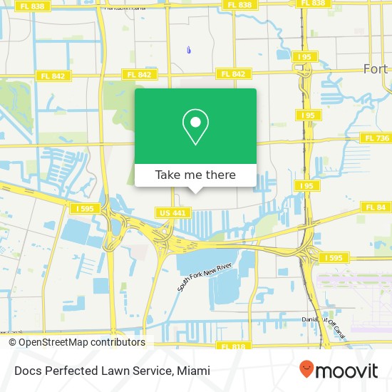 Mapa de Docs Perfected Lawn Service