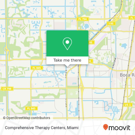 Comprehensive Therapy Centers map
