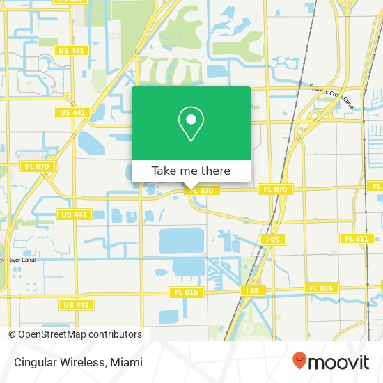 Cingular Wireless map