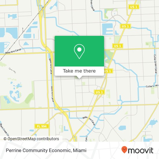 Perrine Community Economic map