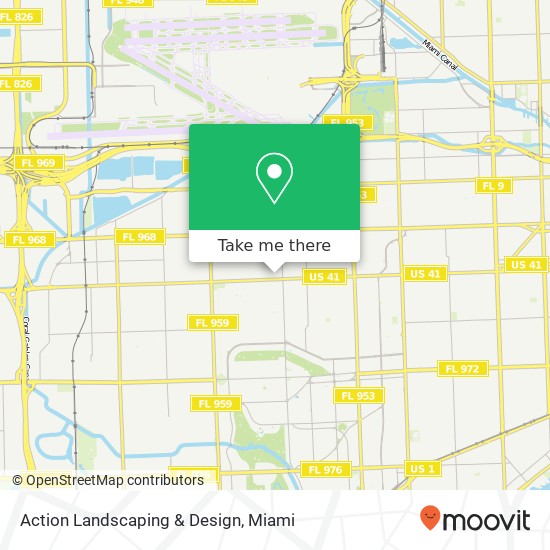 Mapa de Action Landscaping & Design