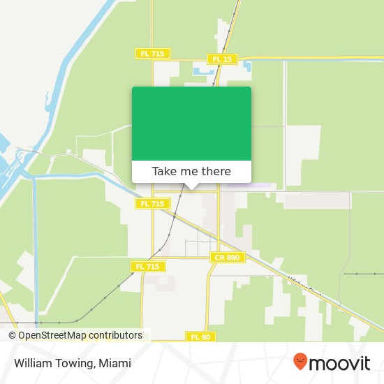 William Towing map