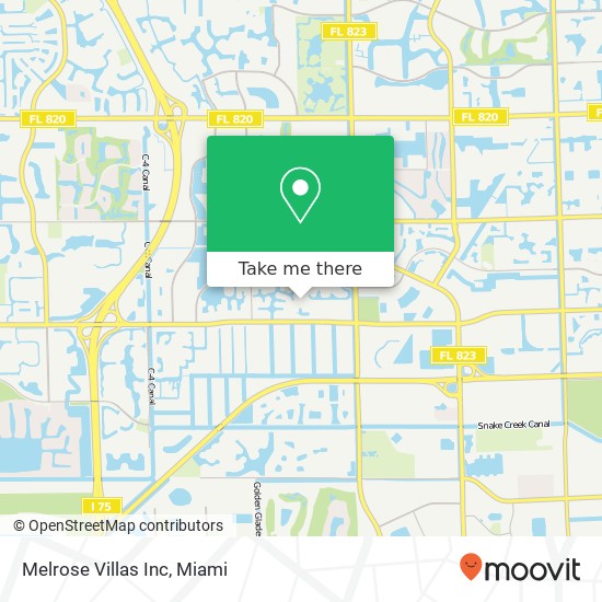 Melrose Villas Inc map