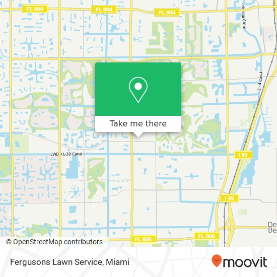 Fergusons Lawn Service map