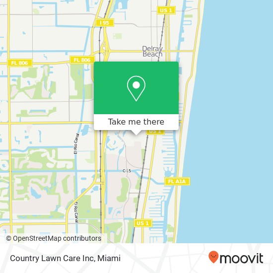 Country Lawn Care Inc map
