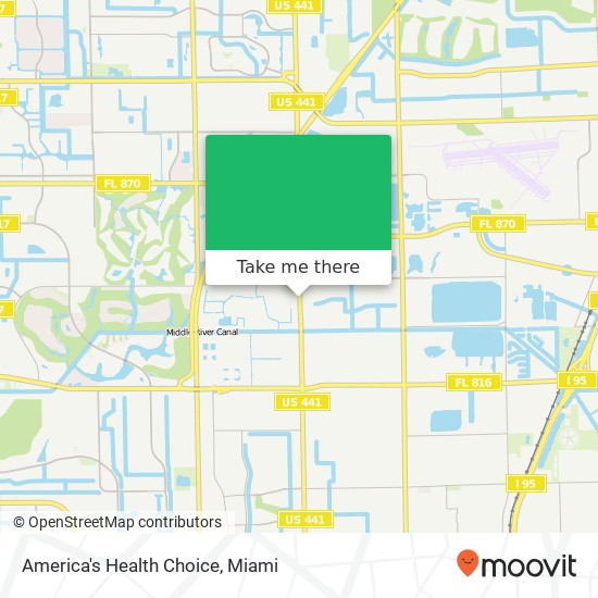 America's Health Choice map