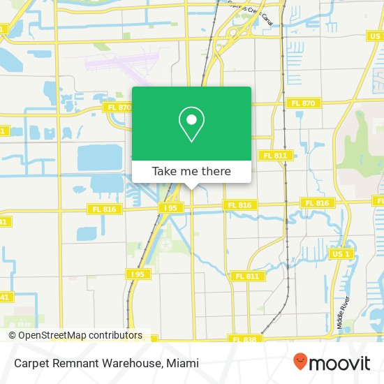 Mapa de Carpet Remnant Warehouse