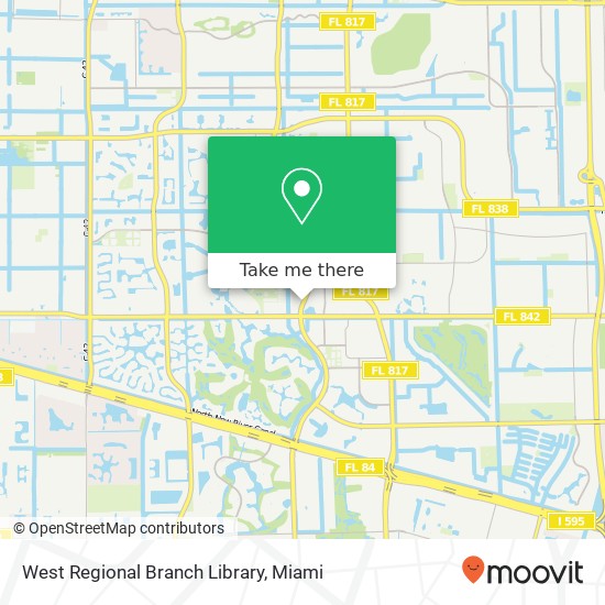 West Regional Branch Library map