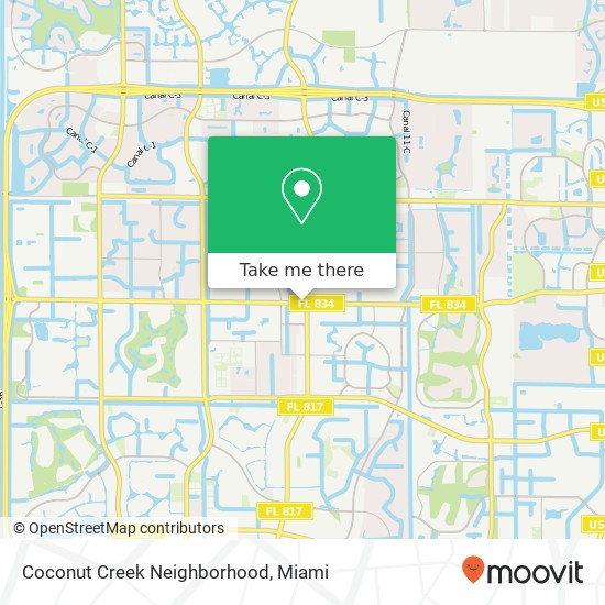 Coconut Creek Neighborhood map