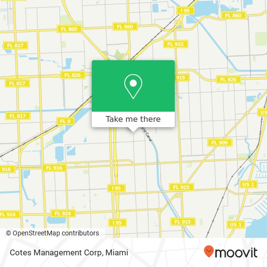 Mapa de Cotes Management Corp