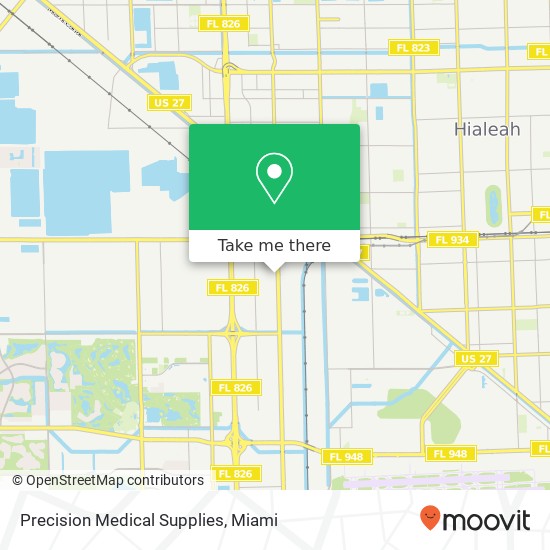 Mapa de Precision Medical Supplies