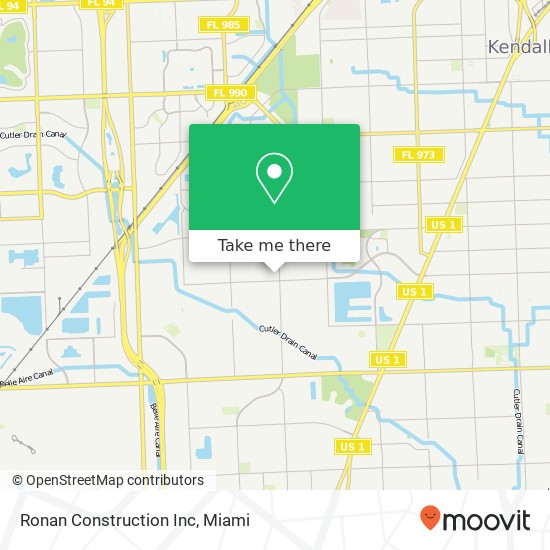 Mapa de Ronan Construction Inc