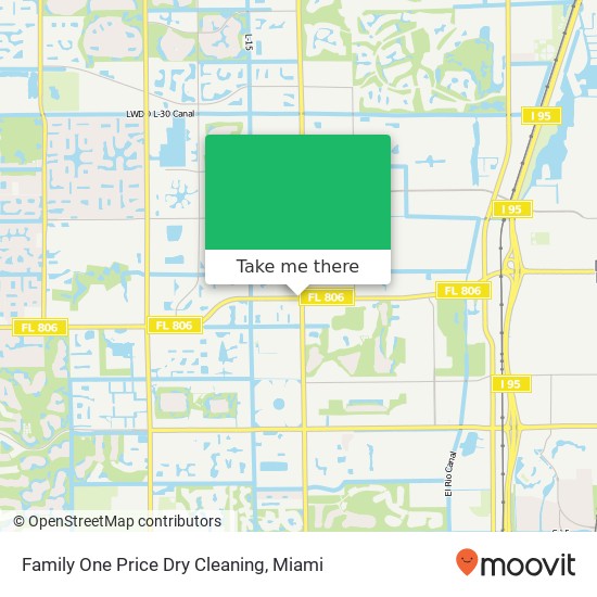 Family One Price Dry Cleaning map