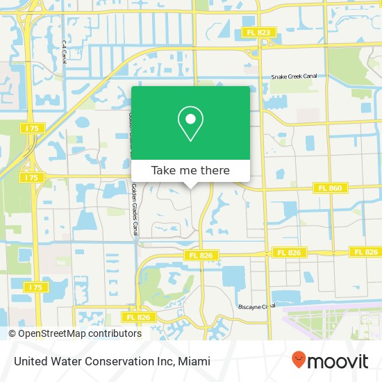 Mapa de United Water Conservation Inc