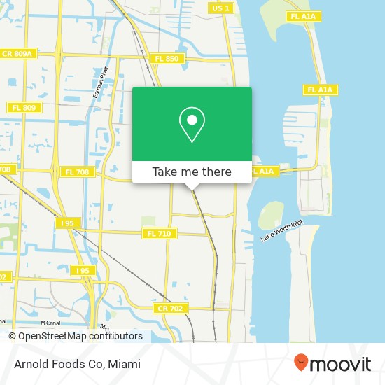 Mapa de Arnold Foods Co