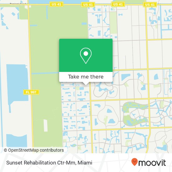 Sunset Rehabilitation Ctr-Mm map