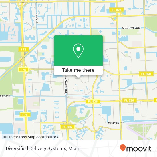 Mapa de Diversified Delivery Systems