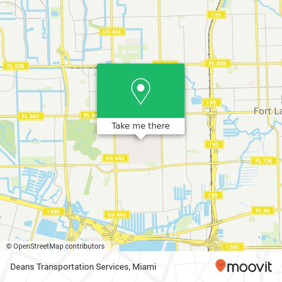 Deans Transportation Services map