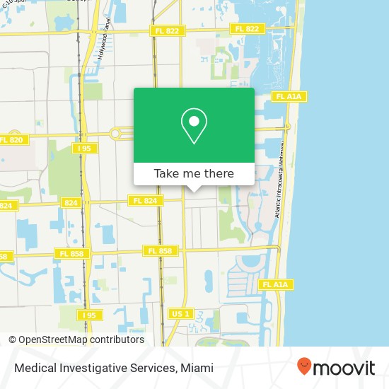 Mapa de Medical Investigative Services