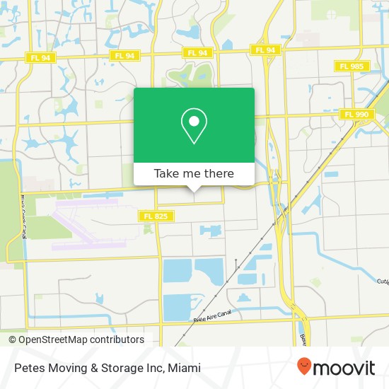 Petes Moving & Storage Inc map