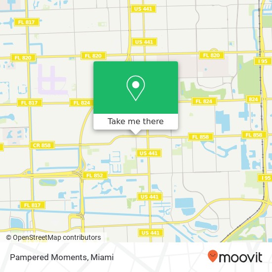 Pampered Moments map