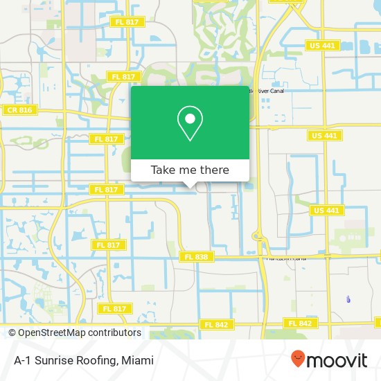 A-1 Sunrise Roofing map