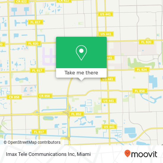 Mapa de Imax Tele Communications Inc
