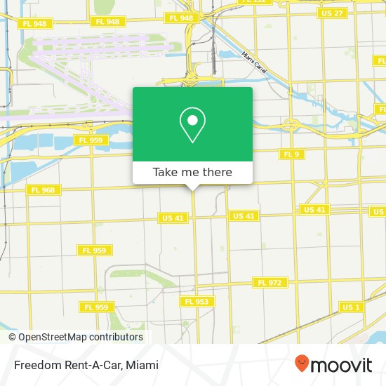 Freedom Rent-A-Car map