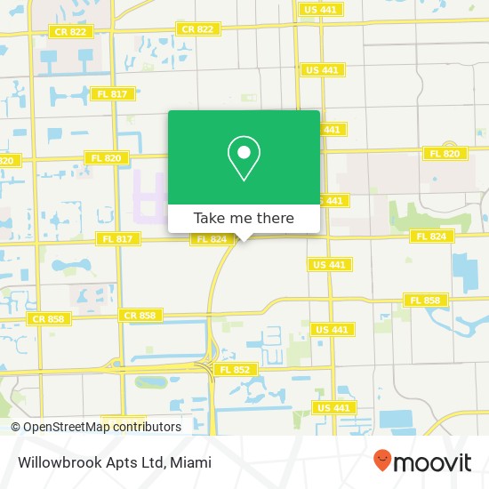 Mapa de Willowbrook Apts Ltd