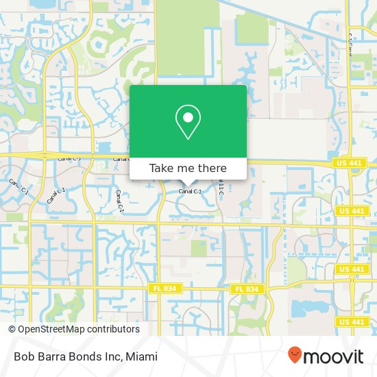 Bob Barra Bonds Inc map