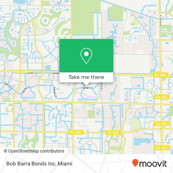 Mapa de Bob Barra Bonds Inc