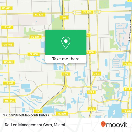 Ro-Len Management Corp map