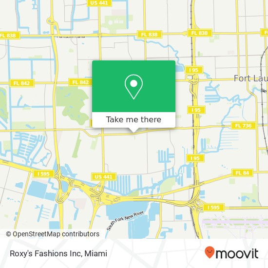 Mapa de Roxy's Fashions Inc