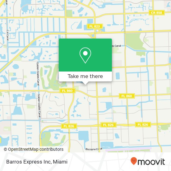 Barros Express Inc map